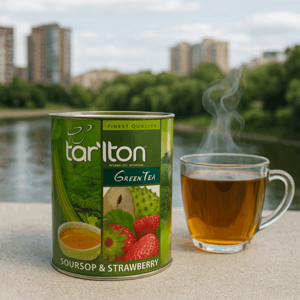 TARLTON ZAĻĀ TĒJA BERAMĀ AR SOURSOP UN ZEMEŅU AROMĀTU, 100G