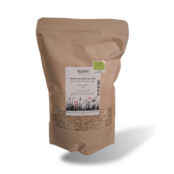 Brūnie basmati rīsi, BIO 1kg