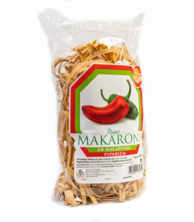 MĀJAS MAKARONI AR HALAPENJO PIPARIEM, 400G