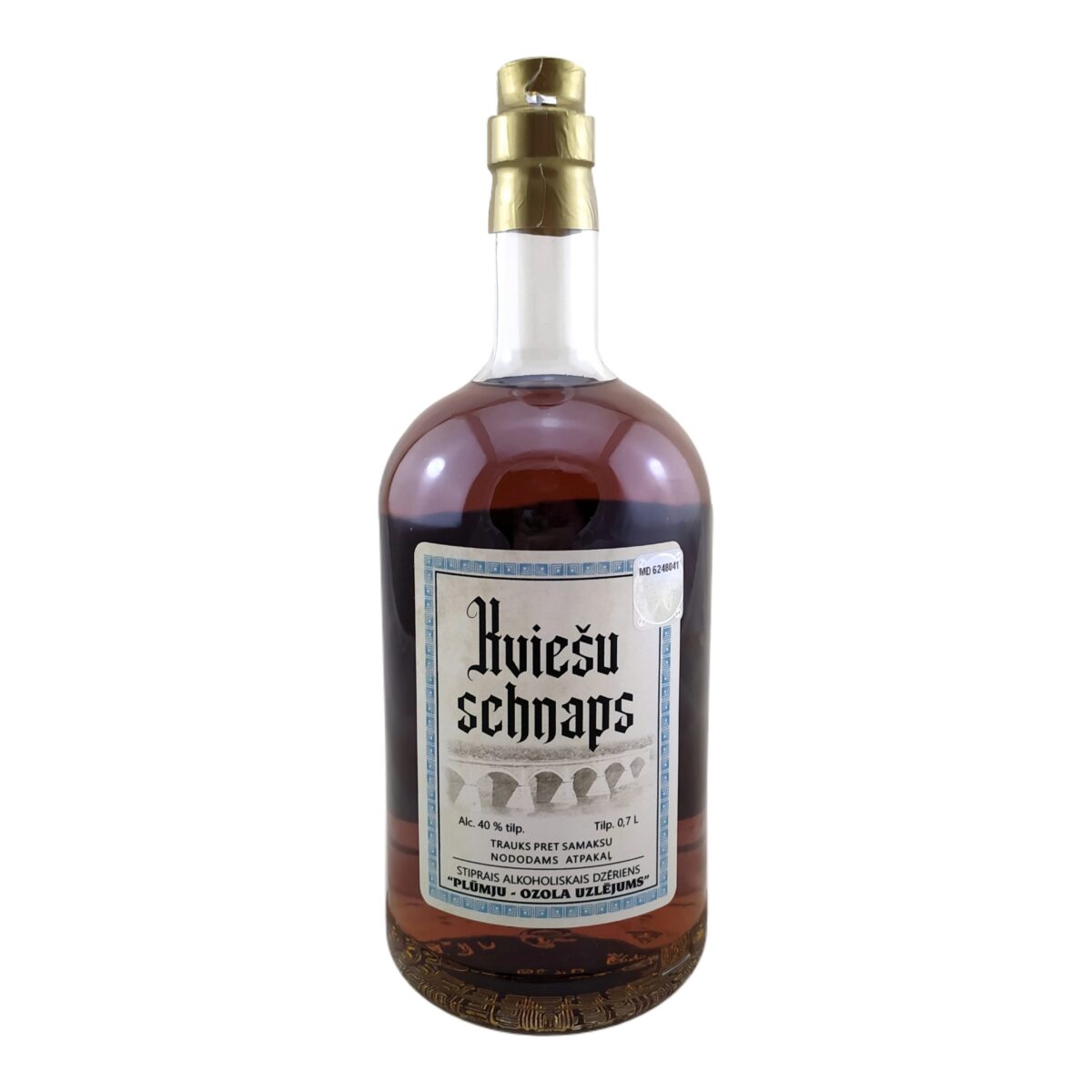 KVIEŠU SCHNAPS PLŪMJU-OZOLA UZLĒJUMS
