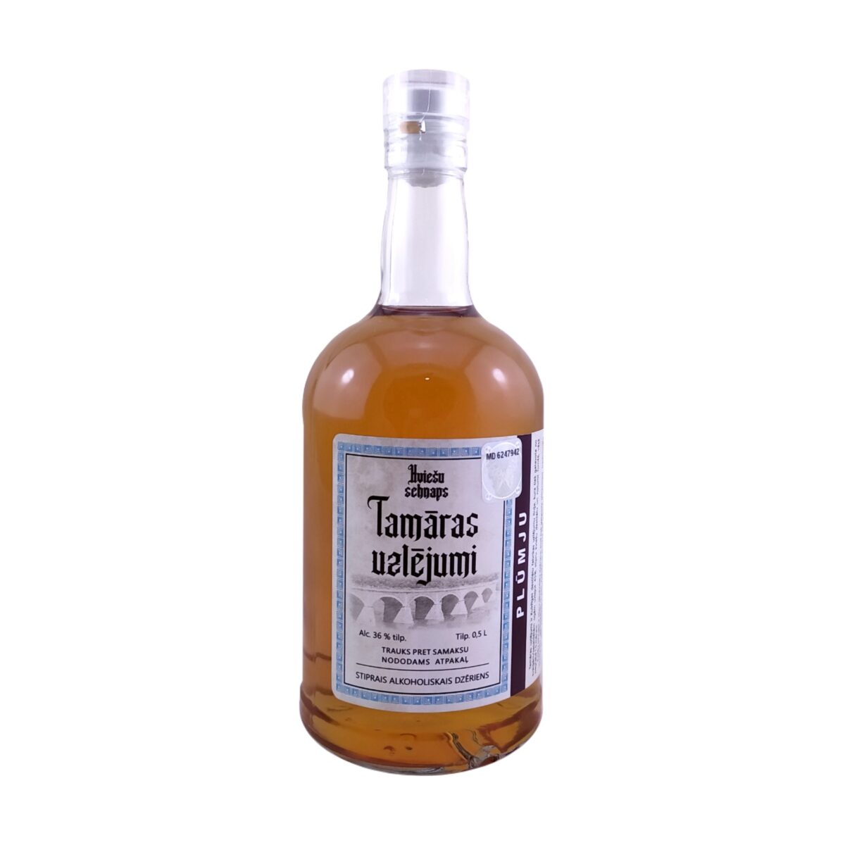 KVIEŠU SCHNAPS "TAMĀRAS UZLĒJUMI" - PLŪMJU, 0,5L