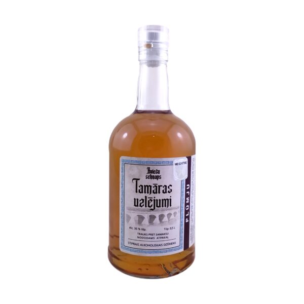 KVIEŠU SCHNAPS "TAMĀRAS UZLĒJUMI" - PLŪMJU, 0,5L