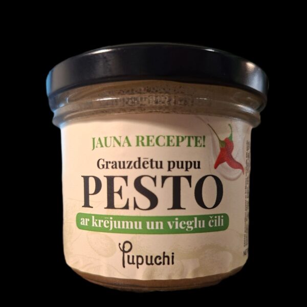 PUPUCHI Pesto ar krējumu un vieglu čilli, 100g