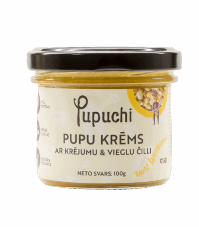 PUPUCHI PUPU KRĒMS AR KRĒJUMU UN VIEGLU ČILLI, 100G