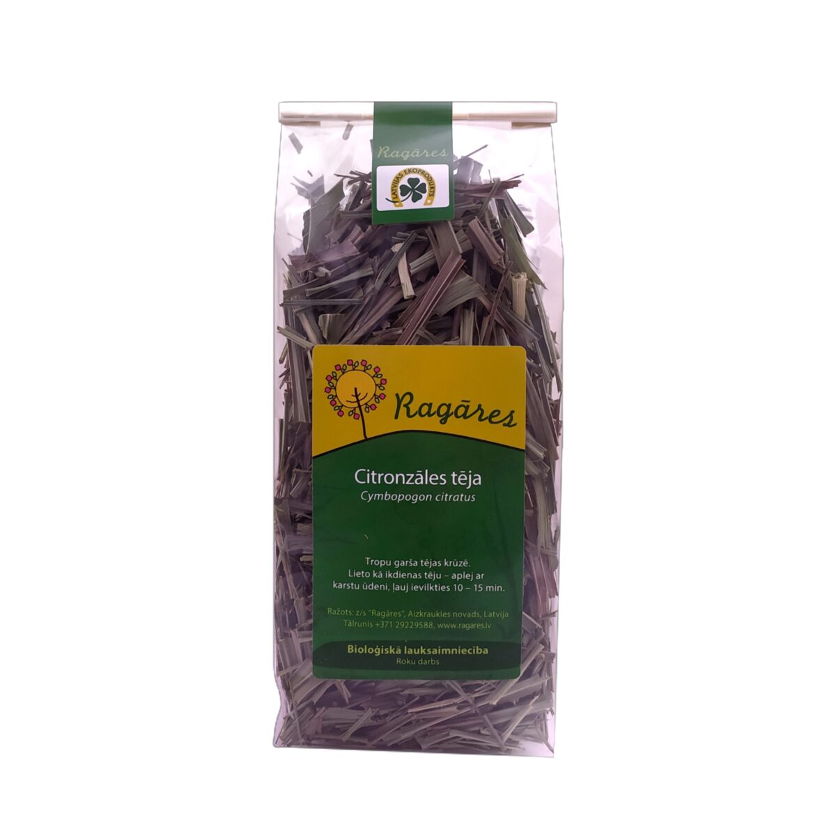 RAGĀRES CITRONZĀLES TĒJA, 60G