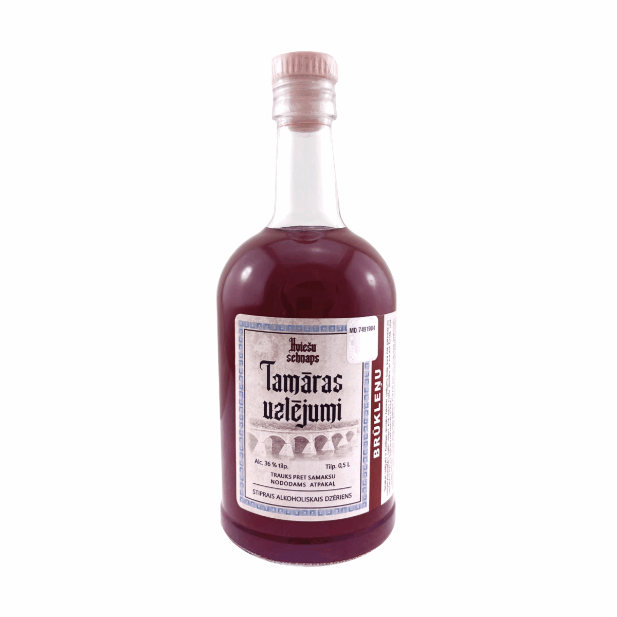 KVIEŠU SCHNAPS "TAMĀRAS UZLĒJUMI" - BRŪKLEŅU, 0,5L