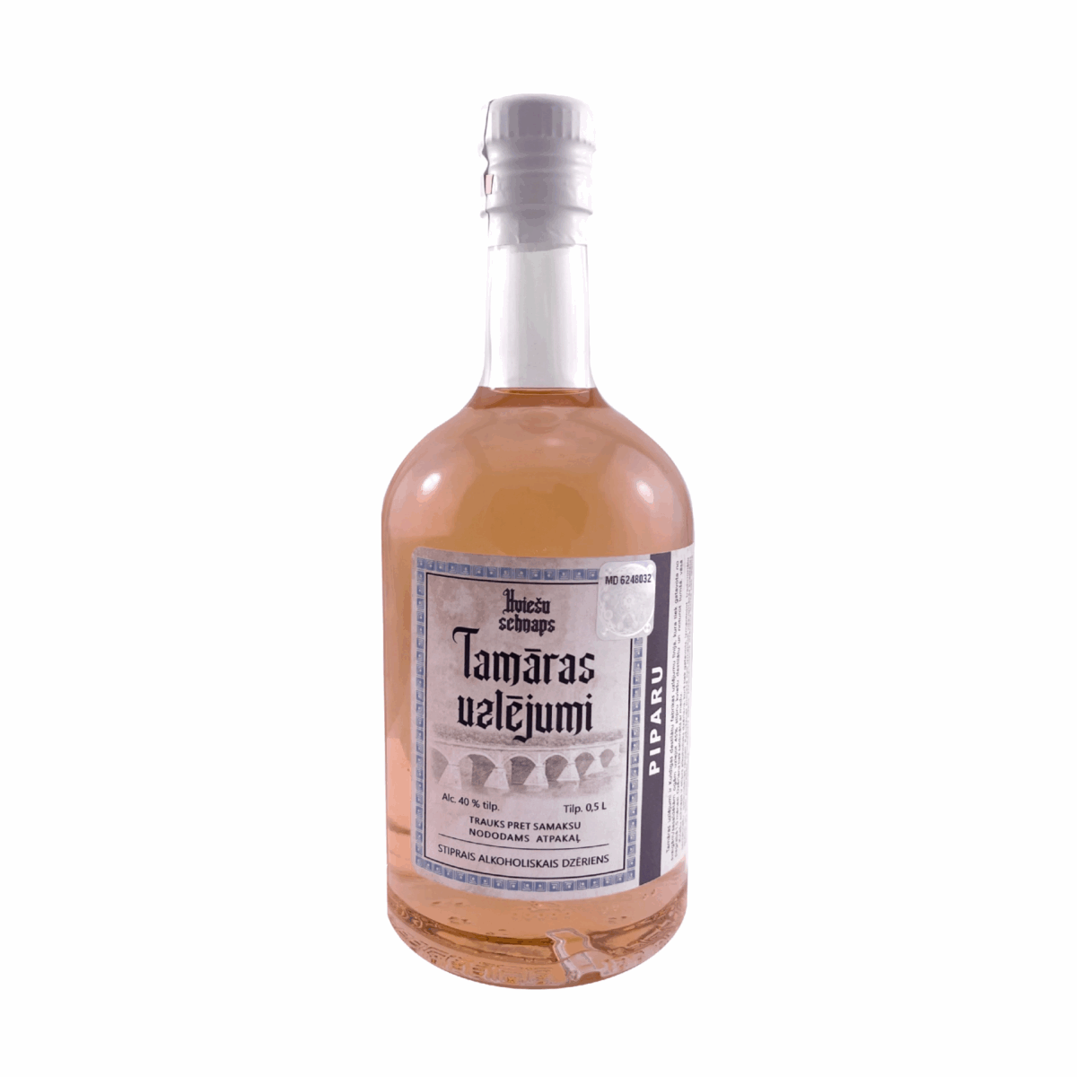 KVIEŠU SCHNAPS "TAMĀRAS UZLĒJUMI" - PIPARU, 0,5L