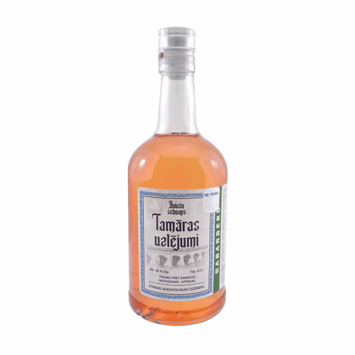 KVIEŠU SCHNAPS "TAMĀRAS UZLĒJUMI" - RABARBERU, 0,5L