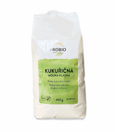 BIO KUKURŪZAS MILTI, BEZGLUTĒNA, 450G