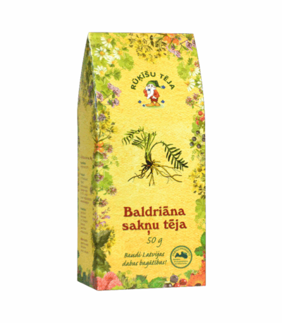 RŪĶĪŠU BALDRIĀNA SAKŅU TĒJA, 50G