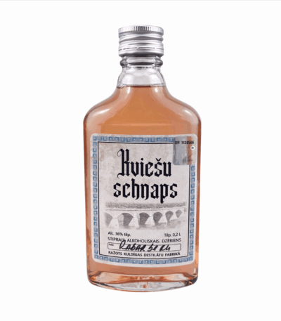 KVIEŠU SCHNAPS "TAMĀRAS UZLĒJUMI" - RABARBERU, 0,2L