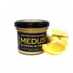 MEDUS AR CITRONU UN INGVERU, 130G