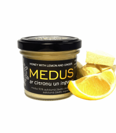 MEDUS AR CITRONU UN INGVERU, 130G