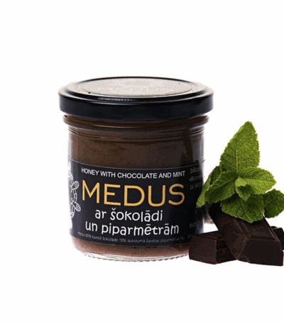 MEDUS AR ŠOKOLĀDI UN PIPARMĒTRĀM, 190G