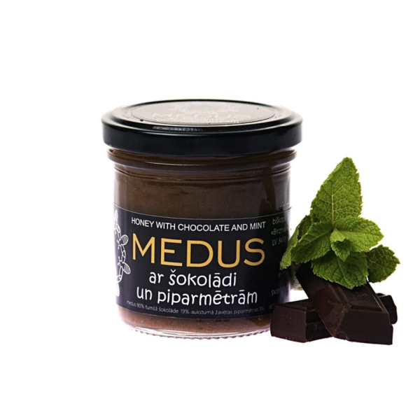 MEDUS AR ŠOKOLĀDI UN PIPARMĒTRĀM, 190G