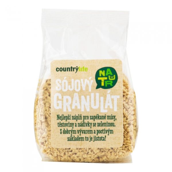 TEKSTURĒTAS SOJAS GRANULAS COUNTRYLIFE, 100G