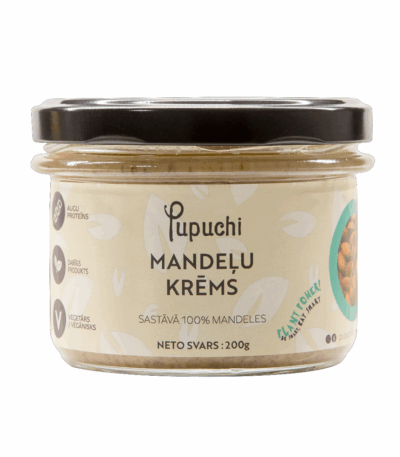 PUPUCHI MANDEĻU KRĒMS 100%, 200G