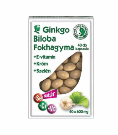 GINKO BILOBA UN ĶIPLOKU KAPSULAS, 40 GAB.