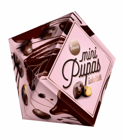 GRAUZDĒTAS MINI PUPAS ŠOKOLĀDĒ PUPUCHI, 75G