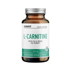 ICONFIT L KARNITINS AR CLA UN ZALAS TEJAS EKSTRAKTU 90 KAPSULAS