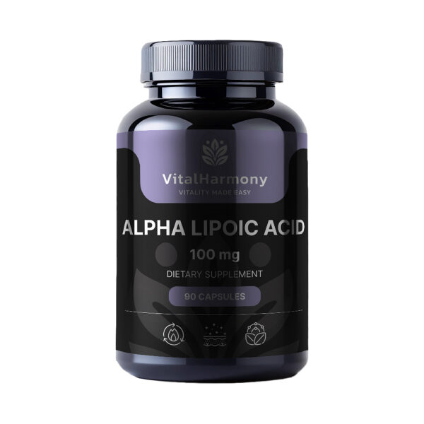 VITALHARMONY ALFA LIPOĪNSKĀBE 90 KAPSULAS