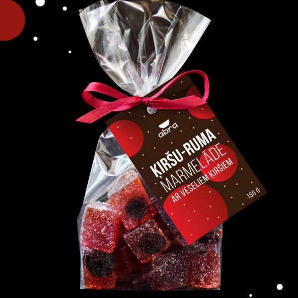 Ķiršu-ruma marmelāde ar veseliem ķiršiem, 150 g