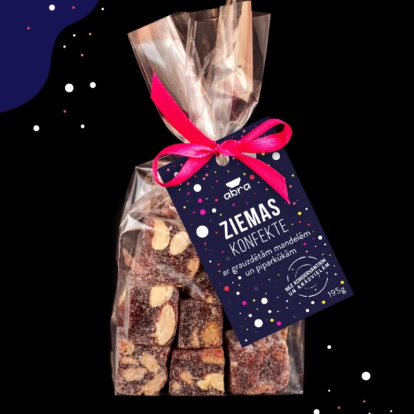 Ziemas konfekte ar piparkūkām un mandelēm, upeņu, 195g