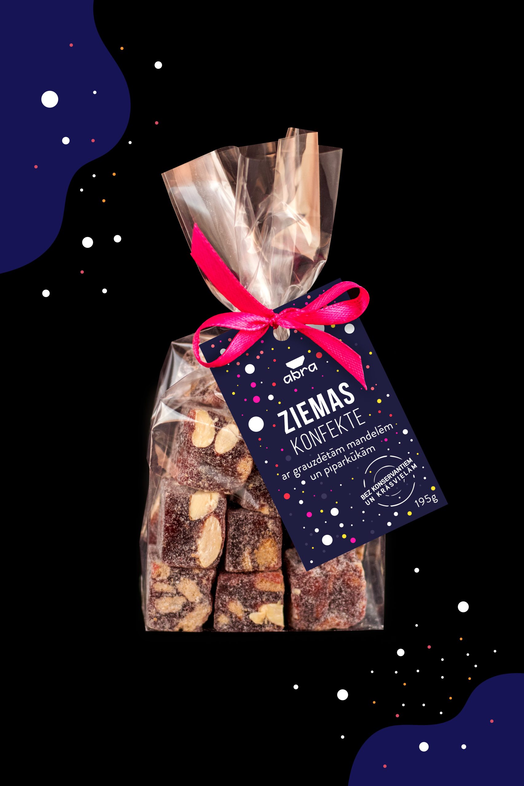 IMG_0073_4-scaled Ziemas konfekte ar piparkūkām un mandelēm, upeņu, 195g - Image 1