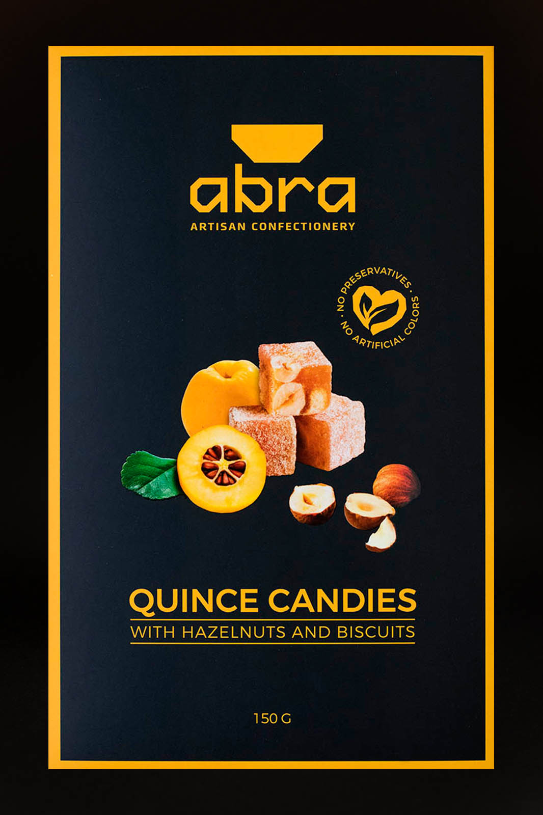 Kaste_cidonija Cidoniju marmelādes konfektes ar lazdu riekstiem un cepumiem 150g - Image 1