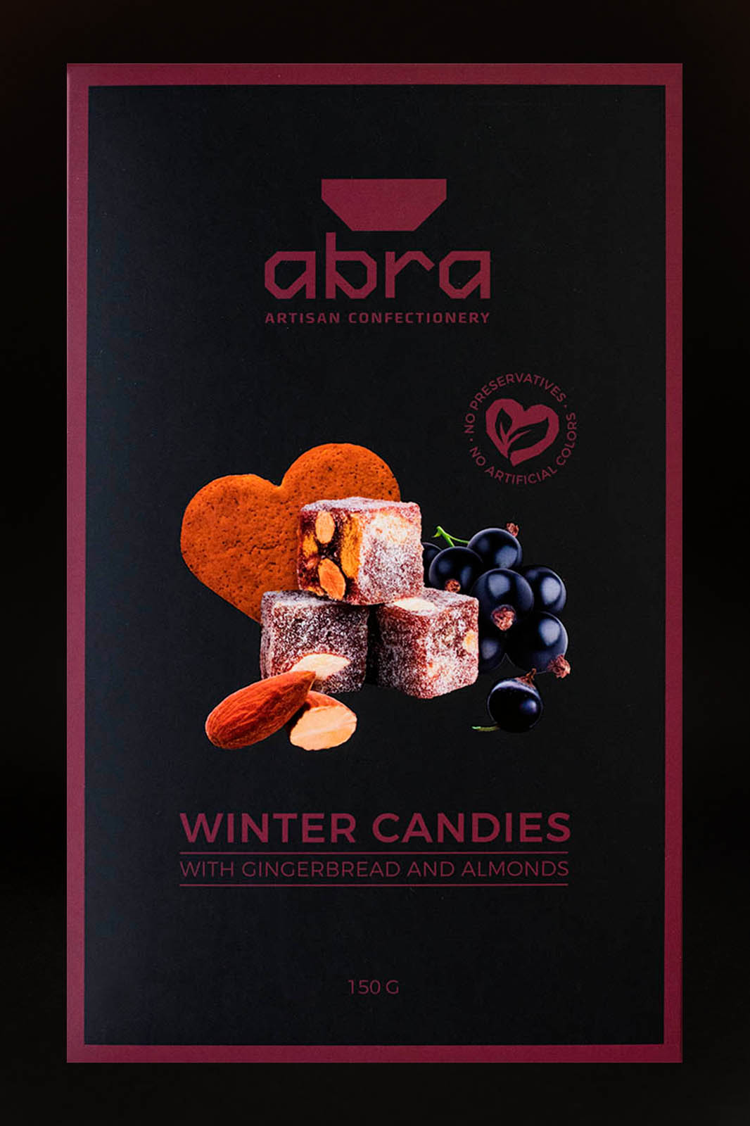 Kaste_ziemasupene Upeņu marmelādes konfektes ar piparkūkām un mandelēm 150g - Image 1