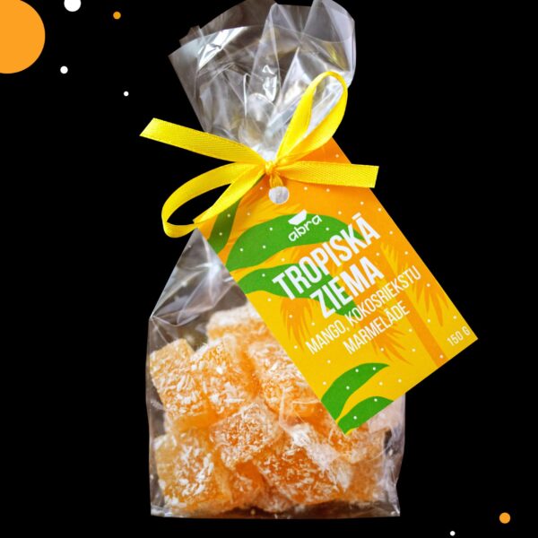 Tropiskā ziema – mango, kokosriekstu marmelāde, 150 g