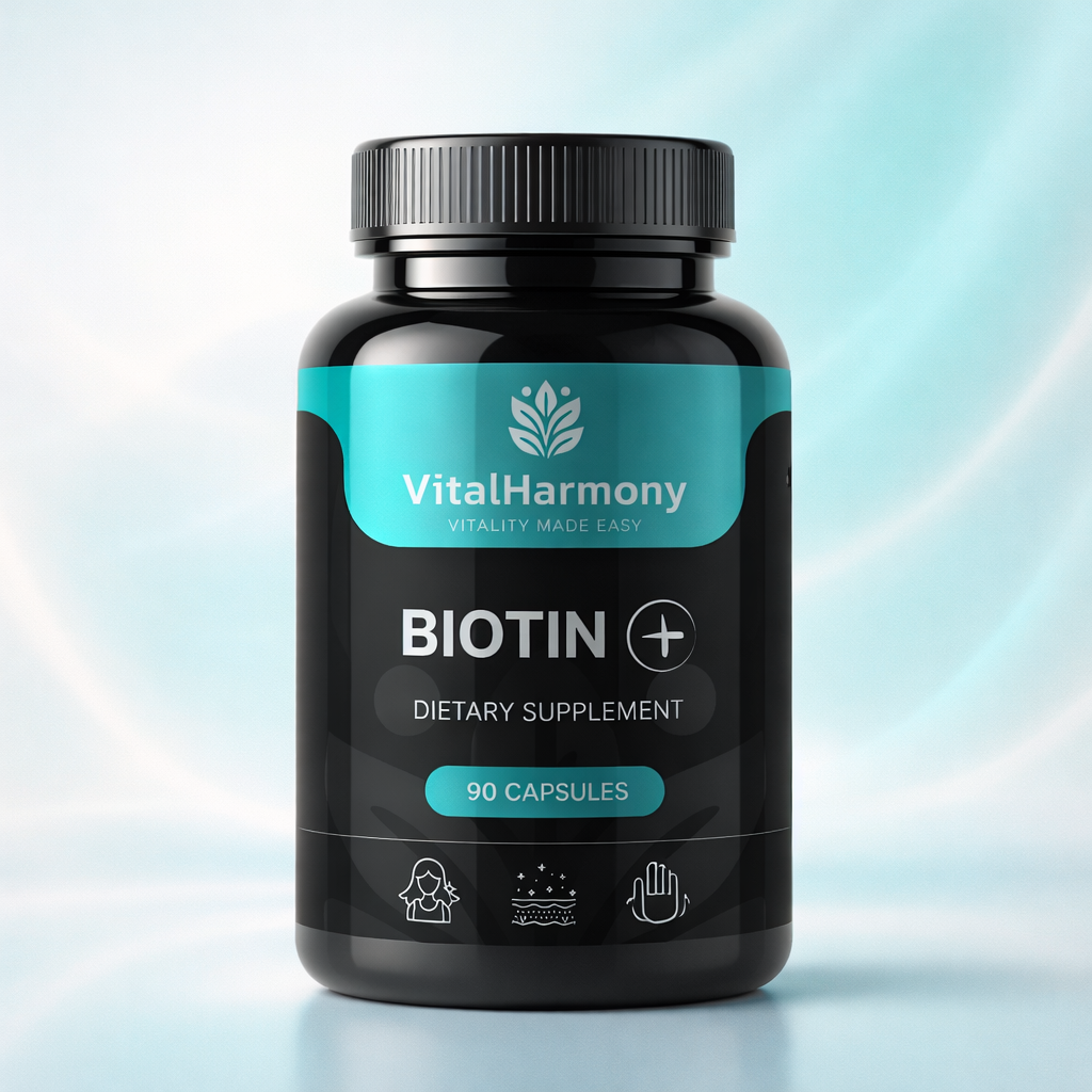BIOTĪNS + VITALHARMONY, 90 KAPSULAS BIOTĪNS PLUS, 90 KAPSULAS