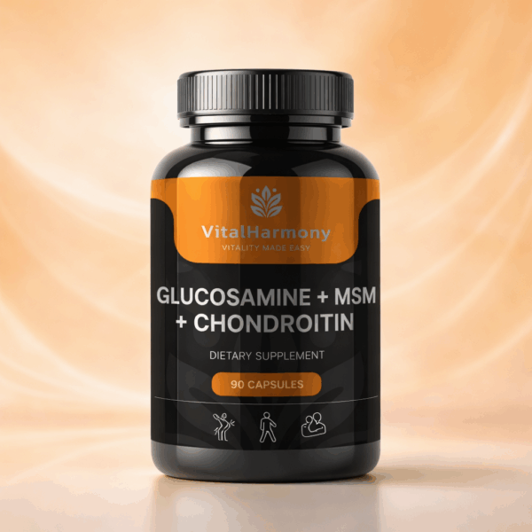 GLIKOZAMĪNS+MSM+HONDROITĪNS, 90KAPSULAS