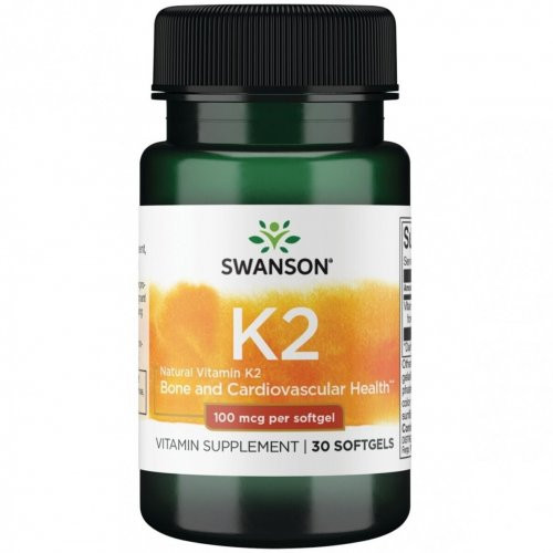 k2_vitamins_swanson K2 vitamīns Swanson, 30 kapsulas - Image 1
