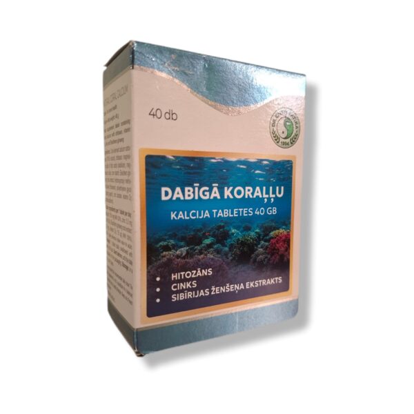 Dabīgais koraļļu kalcijs - 40 tabletes